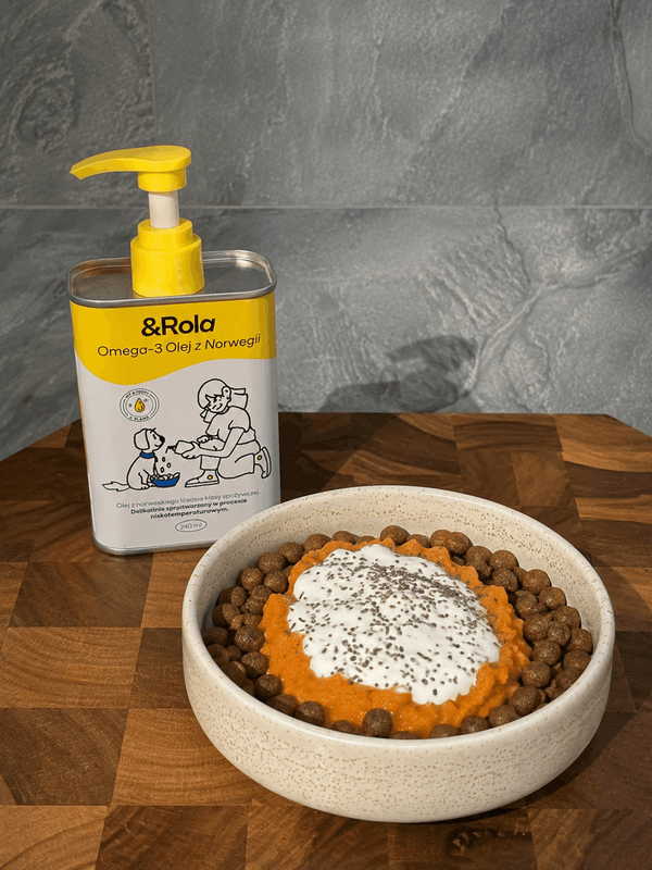 Dyniowe puree z jogurtem dla psów | &Rola